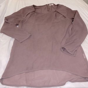 4/$10 ⚡️ Sheer Brown Mid Sleeved Blouse Top